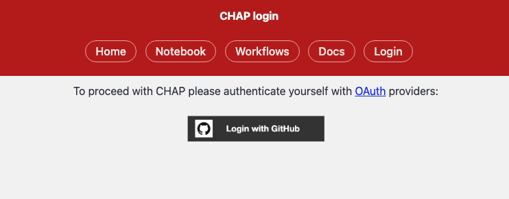 CHAP login